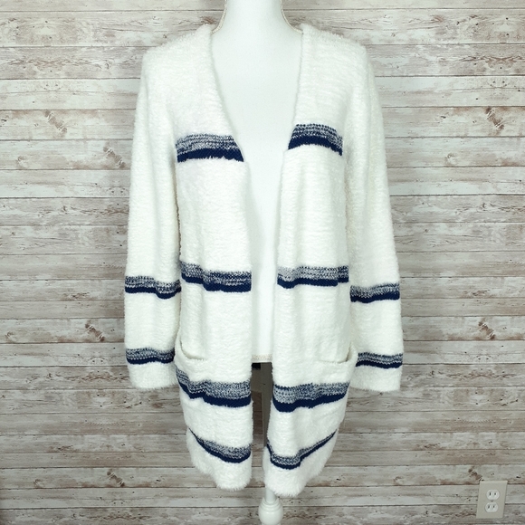 Style & Co Plush Open Front Cardigan XL Ivory D - Picture 1 of 5